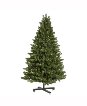 Vickerman 7.5' Medium Grand Teton Artificial Christmas Tree With 750 Warm White Led Lights In Green