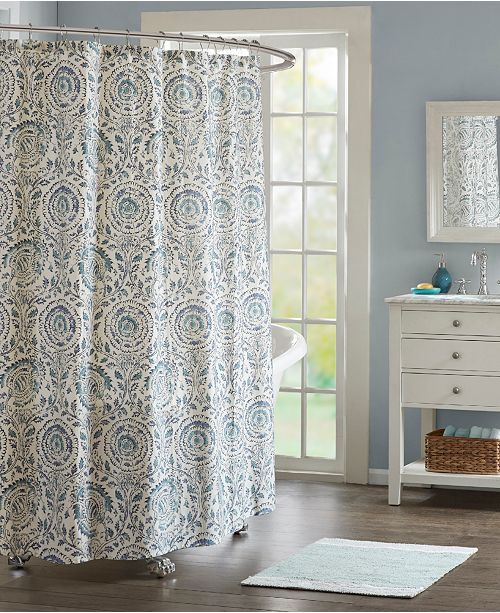 510 Design Echo Design Kamala 72 X 72 Cotton Printed Shower