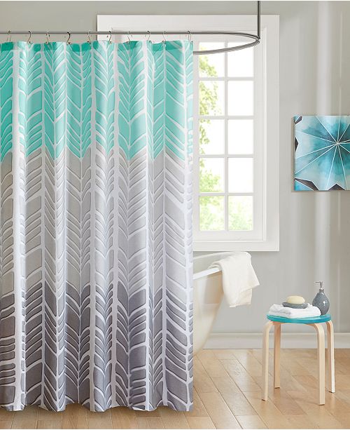 Intelligent Design Adel 72" x 72" 100 Microfiber Printed Shower