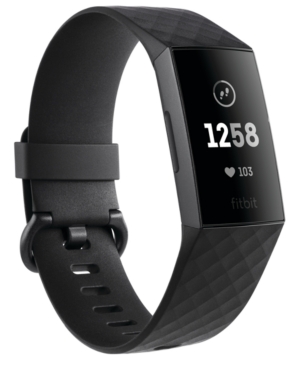 UPC 811138030902 product image for Fitbit Charge 3 Unisex Black Elastomer Band Touchscreen Smart Watch 22.7mm | upcitemdb.com
