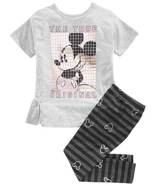Disney Toddler Girls 2 Pc Mickey Mouse Top Leggings Set