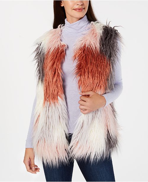 INC International Concepts I.N.C. Make Me Blush FauxFur Vest, Created for Macy's & Reviews
