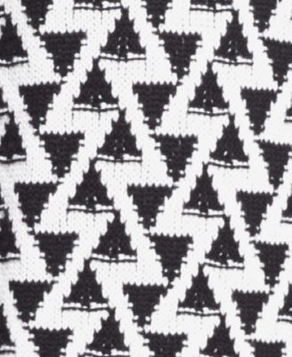 DKNY Men's Triangle Stitch Sweater