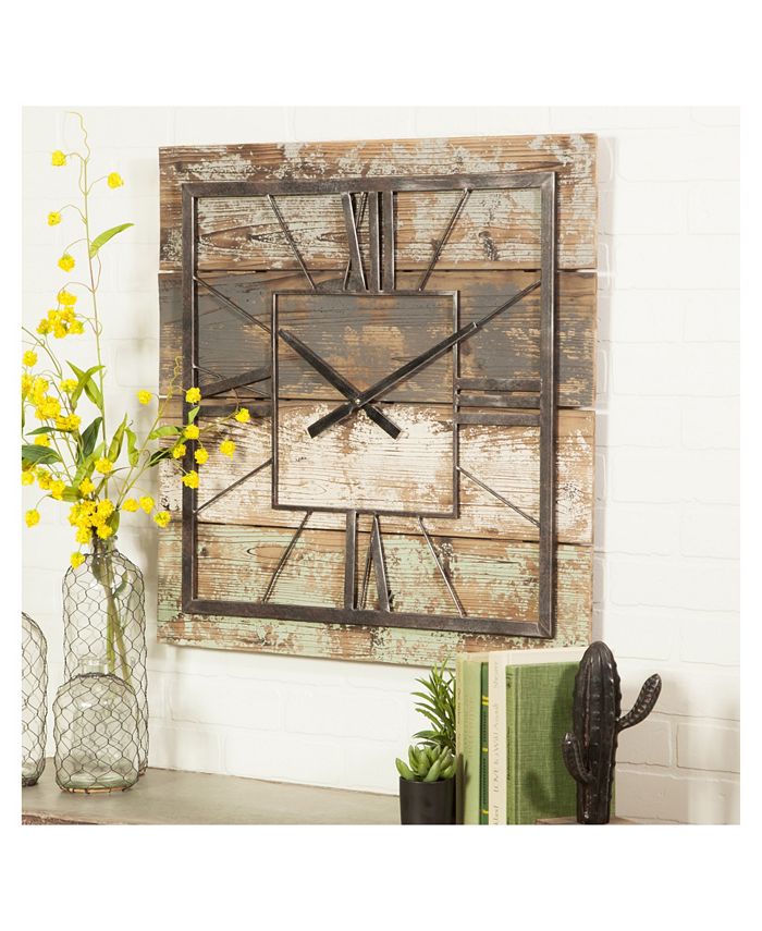 Aspire Home Accents Weston Square Wall Clock Macy's