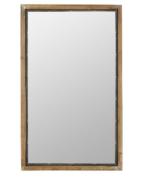 Aspire Home Accents Marlon Rustic Wood Wall Mirror Reviews All
