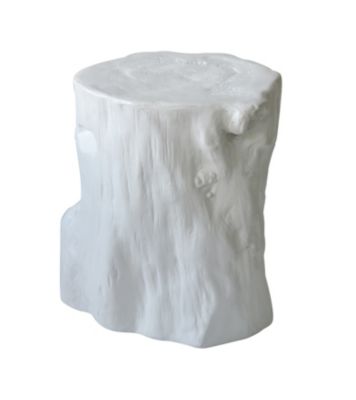 Moe's Home Collection - LOG STOOL ANTIQUE WHITE