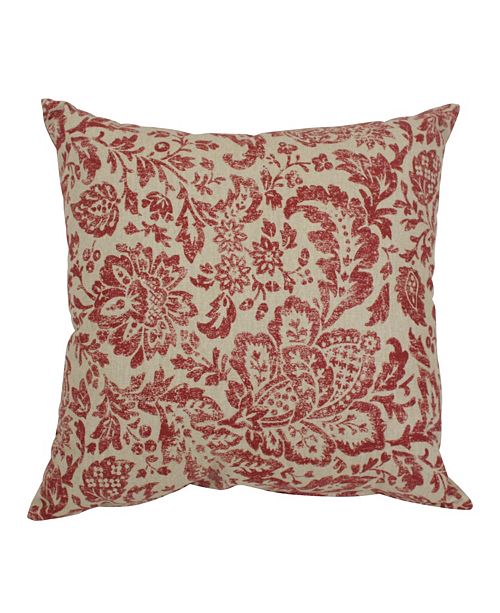 Pillow Perfect Fairhaven Red 16.5" Throw Pillow & Reviews Home Macy's