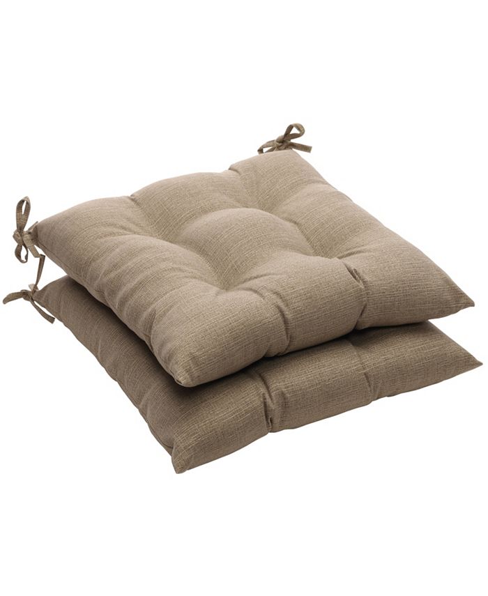 Pillow Perfect - Monti Chino Wrought Iron Seat Cushion (Set of 2)