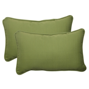 Pillow Perfect Fresco 11.5" X 18.5" Outdoor Decorative Pillow 2-pack In Green