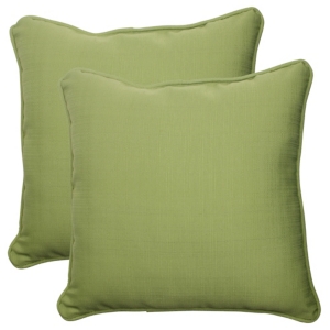 Pillow Perfect Forsyth Kiwi 18.5" Throw Pillow, Set Of 2 In Green