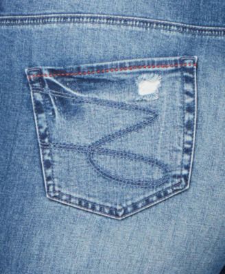 Seven7 Jeans Seven7 Trendy Plus Size Striped Skinny Jeans  Jeans