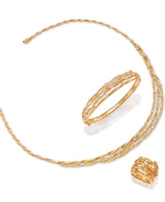 D'Oro by EFFY&reg; Diamond Embellished Necklace (1-5/8 ct. t.w.) in 14k Yellow Gold