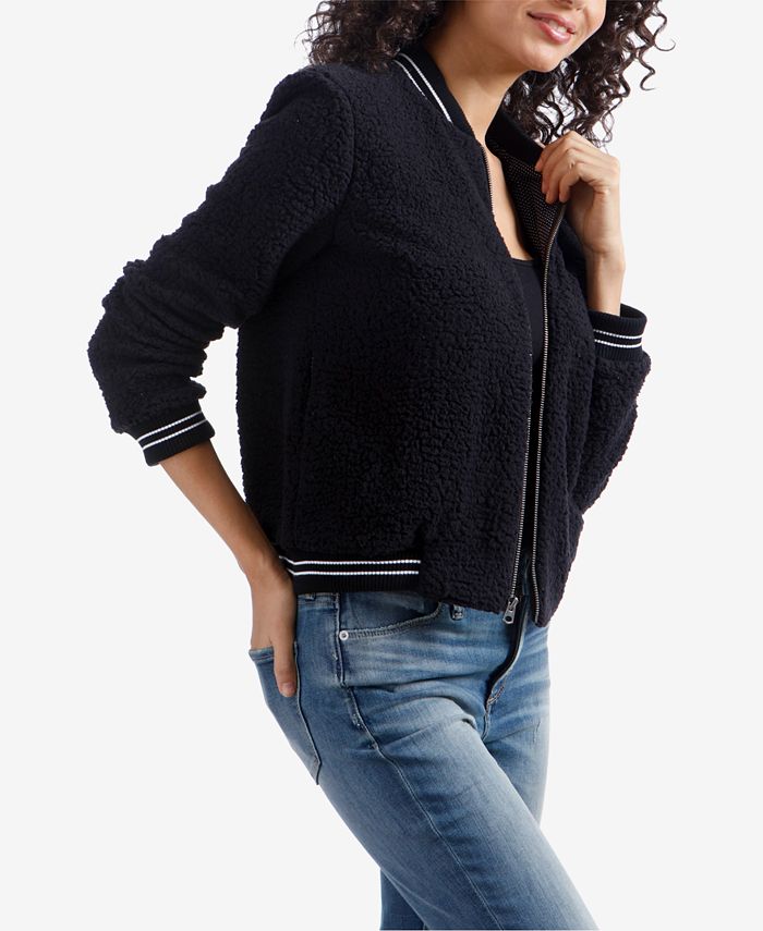Lucky Brand Fleece Bomber Jacket Macy's