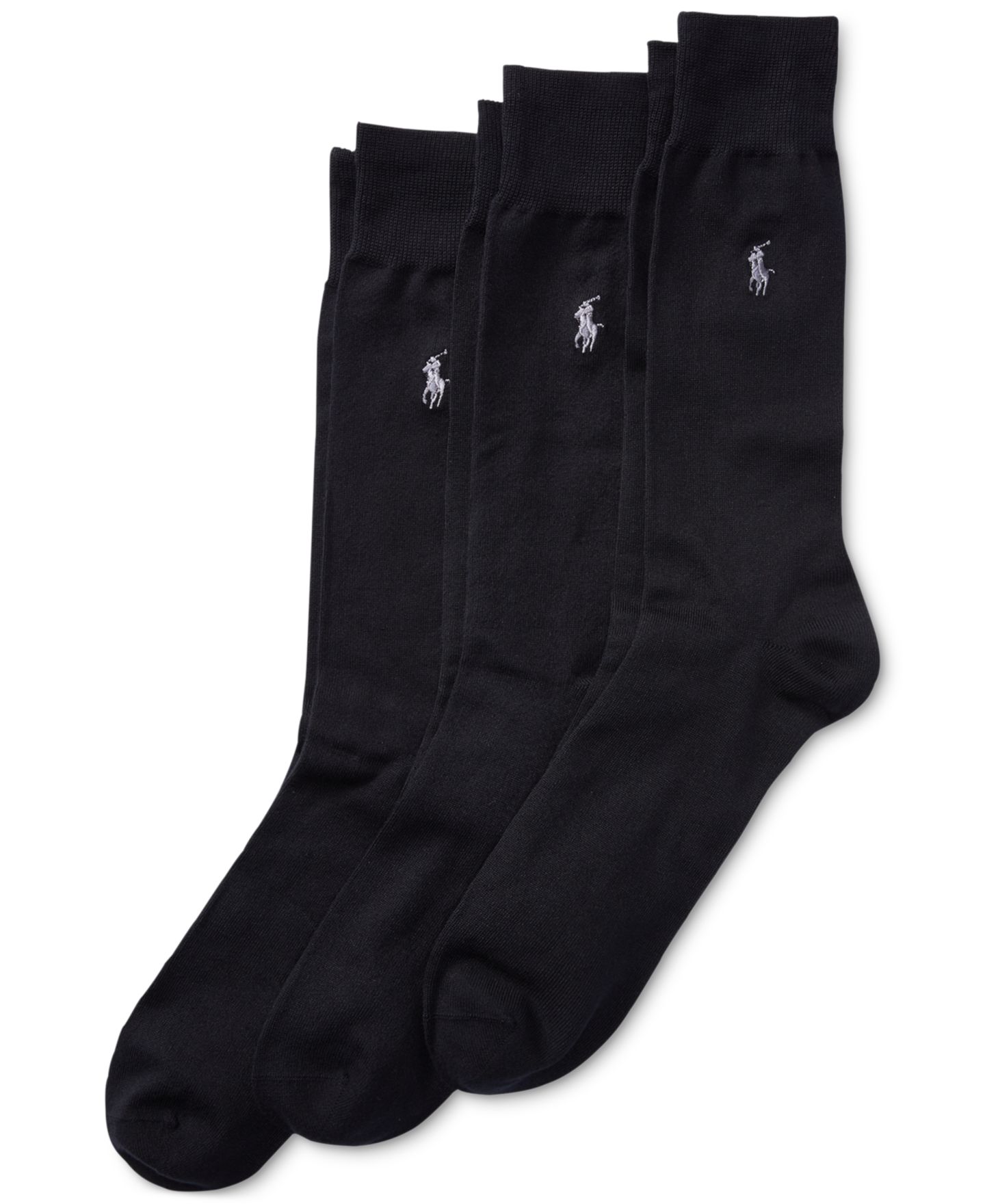 Носки Supersoft для мужчин, 3 шт. — Polo Ralph Lauren, цвет: Чёрный — фото 1
