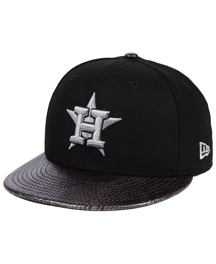 New Era Houston Astros Black & Red 59FIFTY Fitted Cap - Macy's