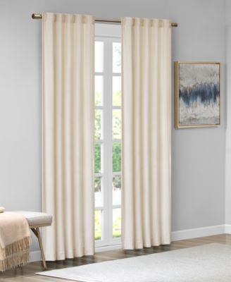 510 Design - Colt 37" x 63" Room Darkening polyester Velvet Rod Pocket/Back Tab Window Panel Pair
