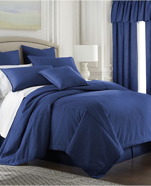 Colcha Linens Cambric Denim Comforter King California King