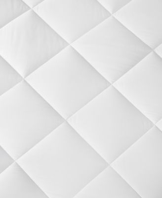 Quiet Nights Quilted Diamond Down Alternative Waterproof 300 Thread Count Cotton Sateen Mattress Pad, Twin XL