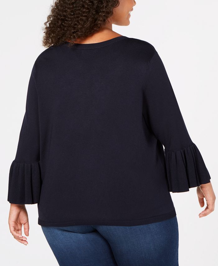 525 america shop bell sleeve sweater