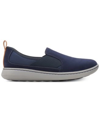 Clarks Women's Step Move Jump Sneaker - Slip-On Fabric Sneakers With OrthoLite Footbed - View #5