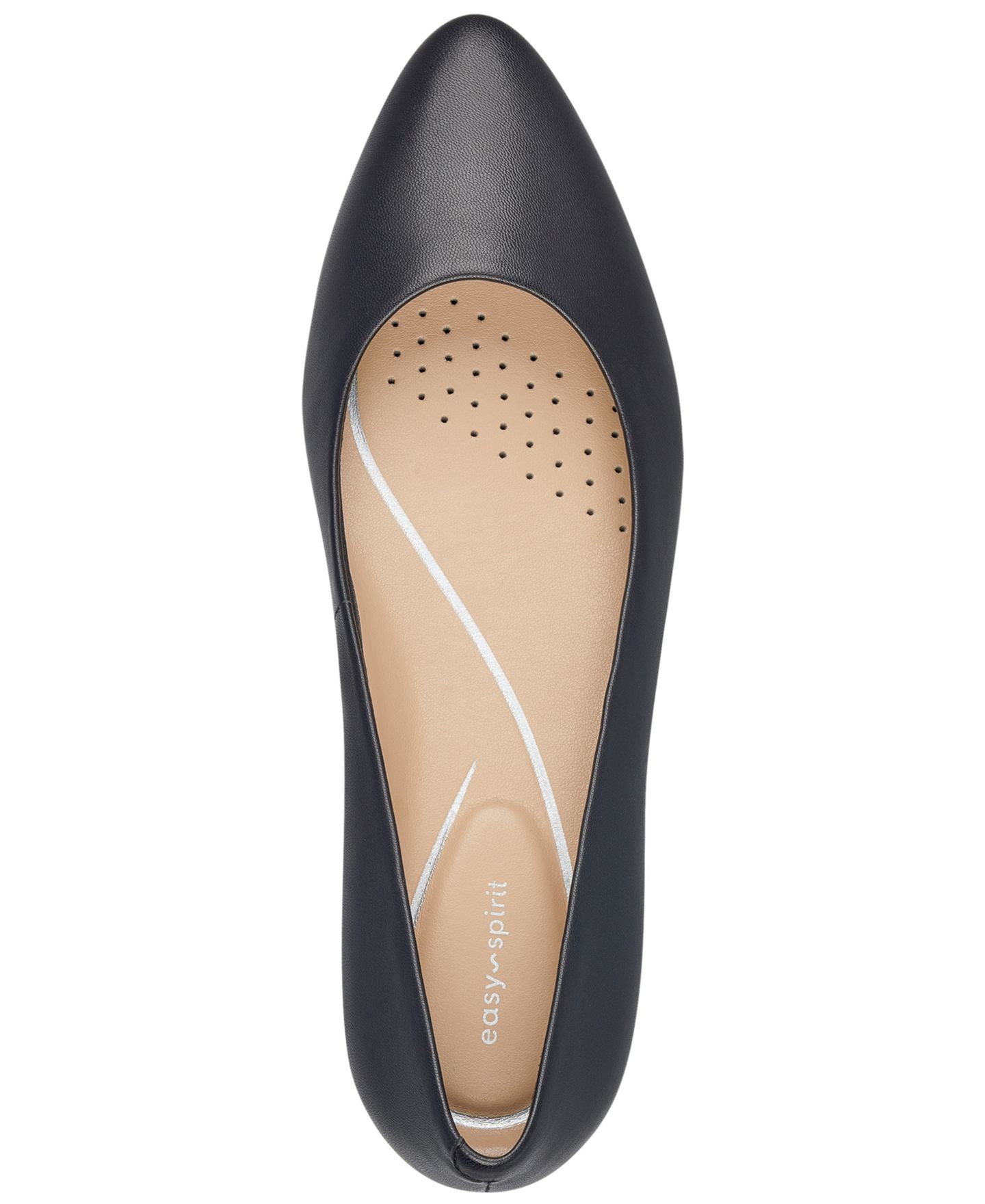 Женские туфли Easy Spirit Caldise eFlex Slip-On Low Heel Pumps, цвет: Чёрный — фото 4
