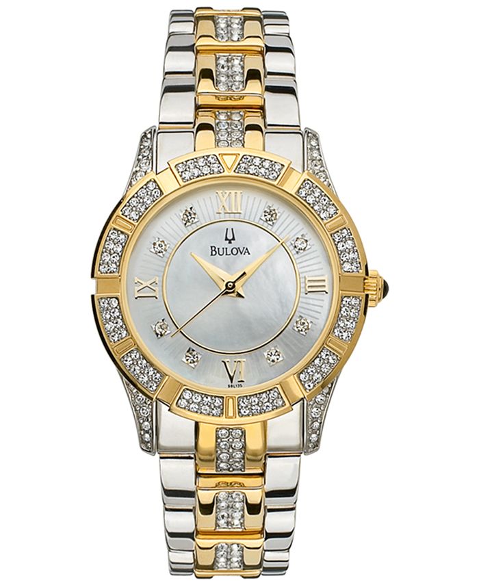 Caravelle Bulova Women s Two Tone Stainless Steel Bracelet Watch