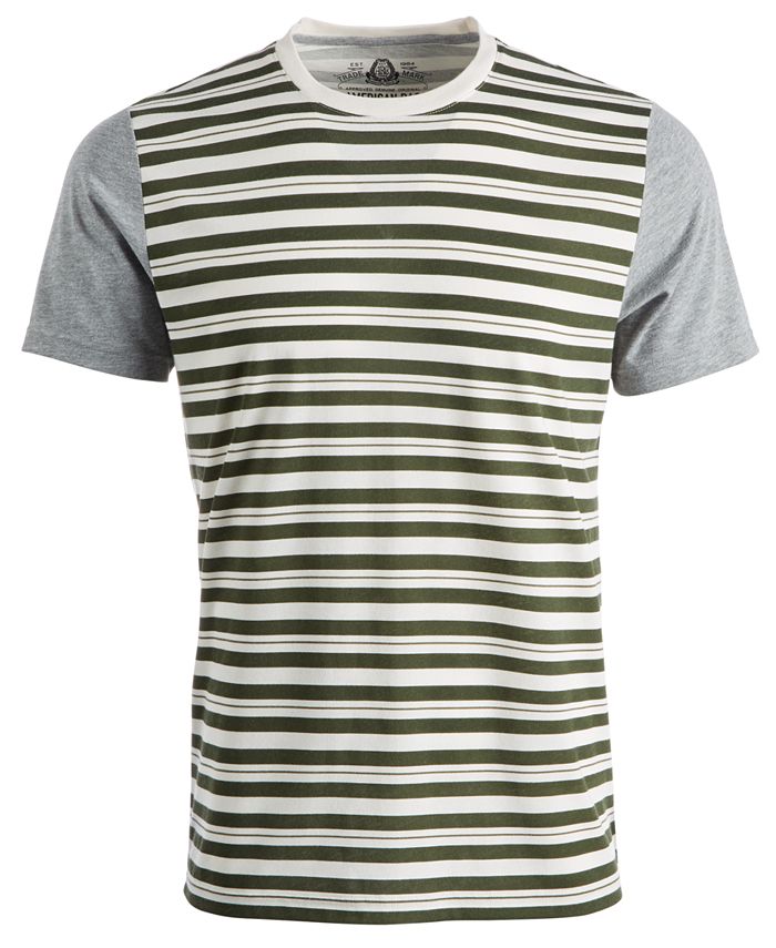 American Rag Men's Colorblocked Striped T-Shirt, Created for Macy's ...