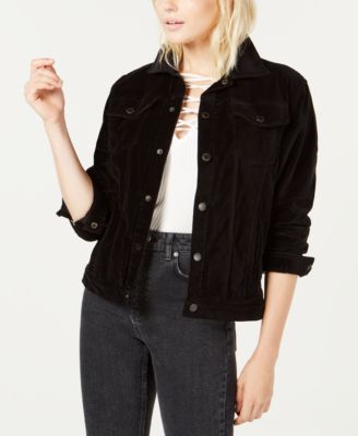 Oversized Velvet Trucker Jacket 