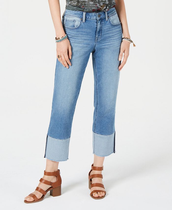 Style & Co Printed Cuffed Hem Jeans main image 1