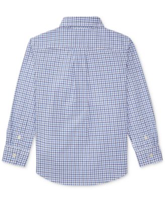 2T-7 Boys' Plaid Cotton Shirt