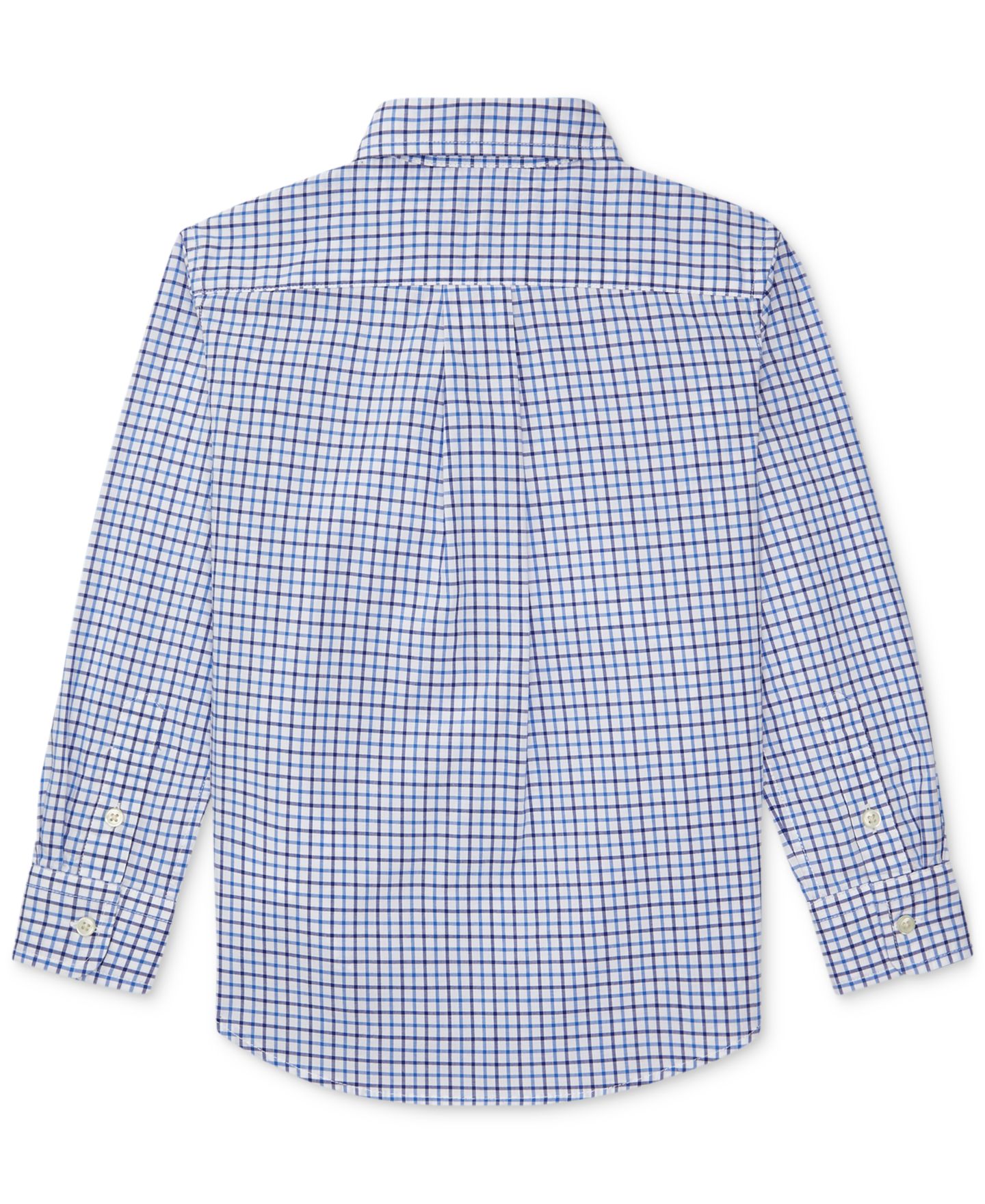 Рубашка Polo Ralph Lauren Plaid Cotton Shirt для мальчиков, цвет: Синий разноцветный — фото 6