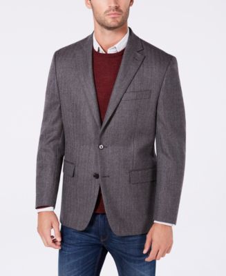 Lauren Ralph Lauren Men's Classic-Fit Herringbone Wool Sport Coat - Macy's