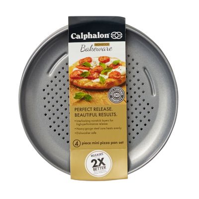 Calphalon Nonstick Set of 4 Mini 7" Personal Pizza Pans