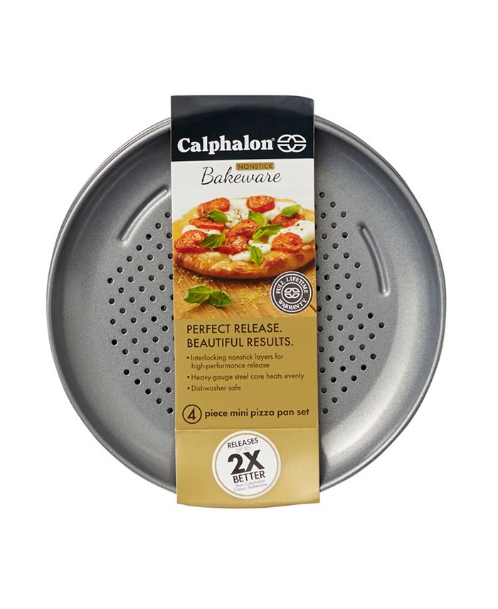 Calphalon - Classic Nonstick Mini Personal Pizza Pans, 7" Set of 4