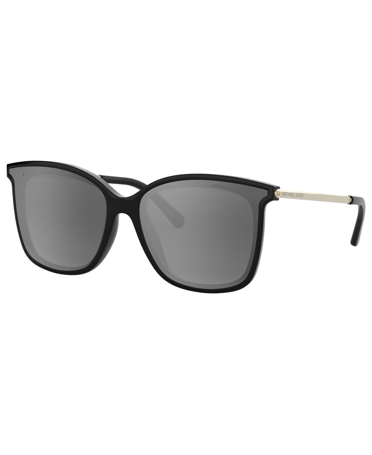 Shop Michael Kors Polarized Sunglasses, Mk2079u Zermatt In Black,silvergreygradientmirror Polar