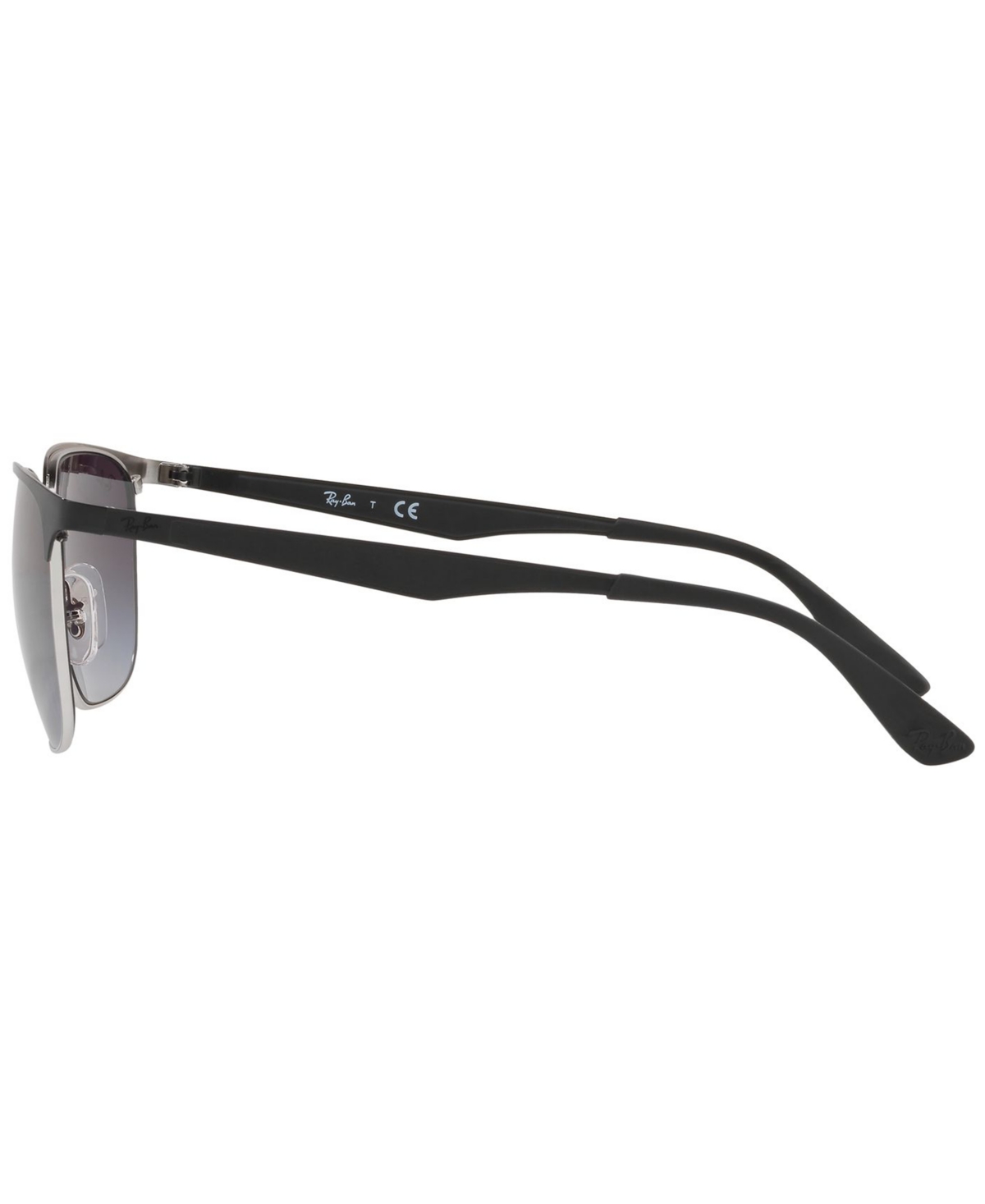 Ray Ban Sunglasses, Rb3569 In Silver Top Black,grey Gradient Dark Gr