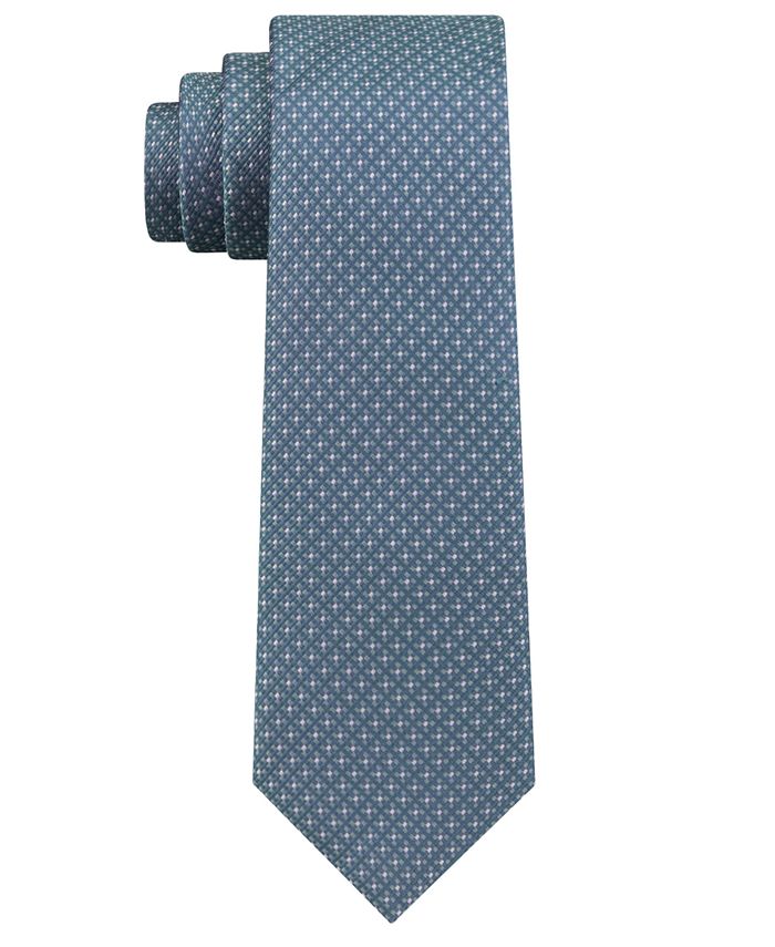 DKNY Men's Micro Texture Slim Silk Tie - Macy's