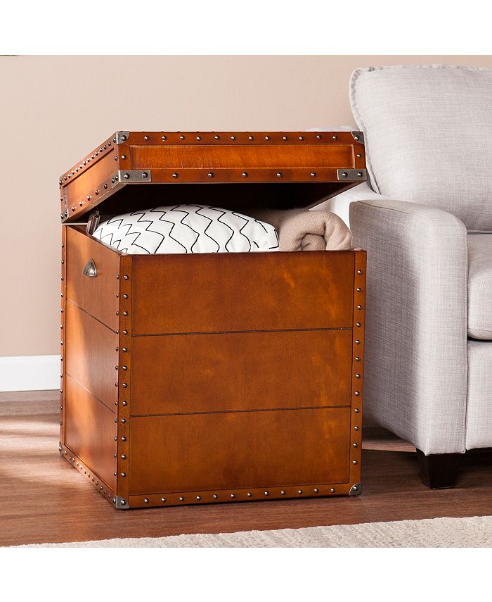 Southern Enterprises Steamer Trunk End Table Macy's