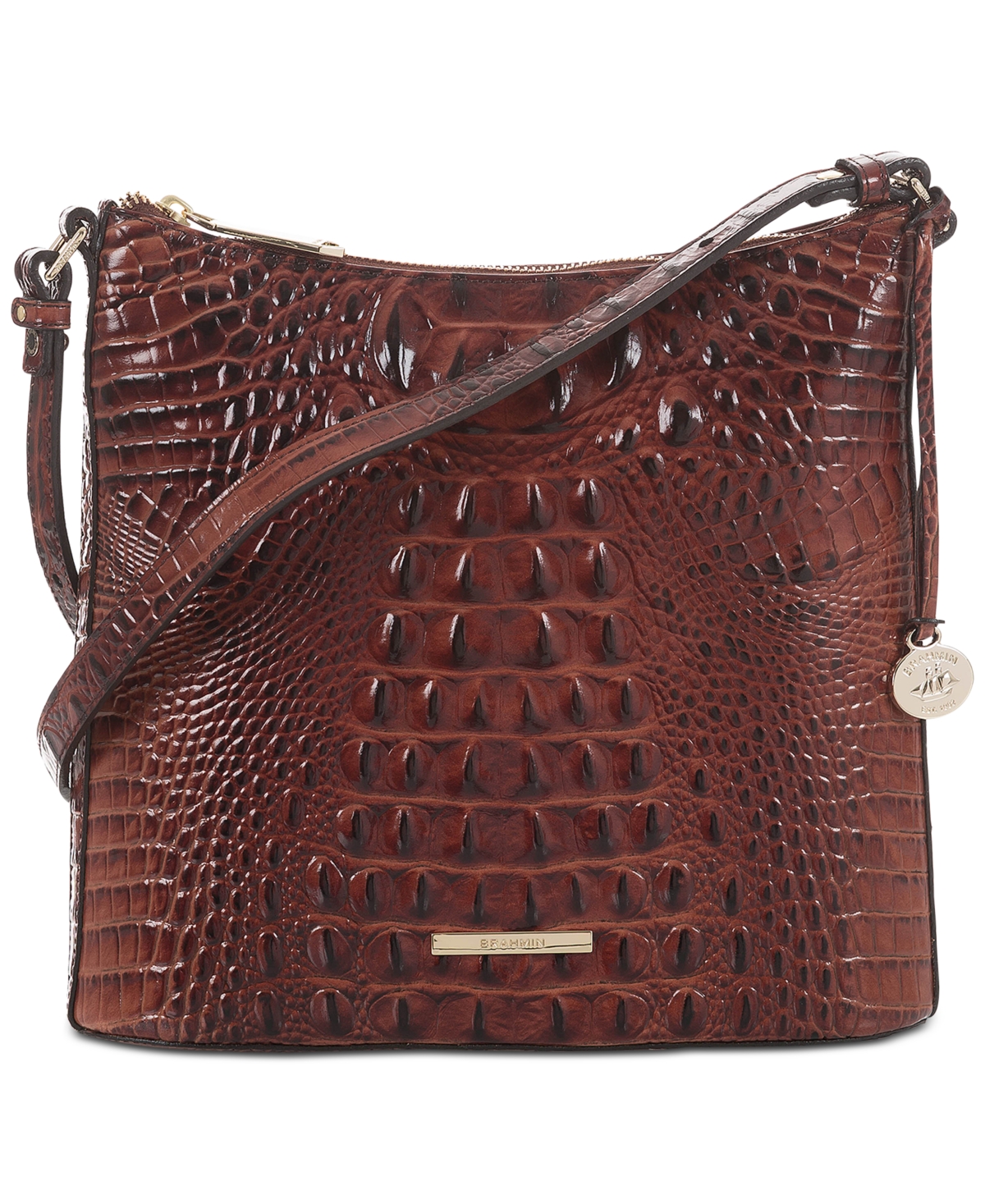 Katie Leather Crossbody - Pecan Melbourne/Gold