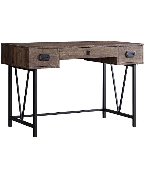 Monarch Specialties Wood Grain 48 L Computer Desk In Brown