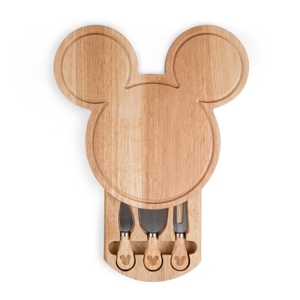 Picnic Time 's Mickey Mouse Shaped Cheese Board In Brown