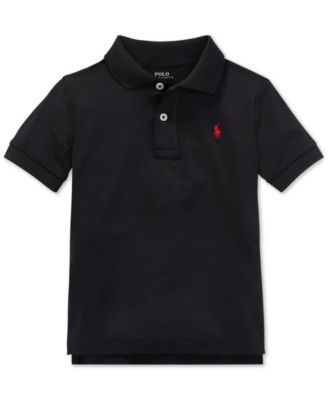 Ralph Lauren Boys 2 7 Performance Jersey Polo Shirt Polo Black 5