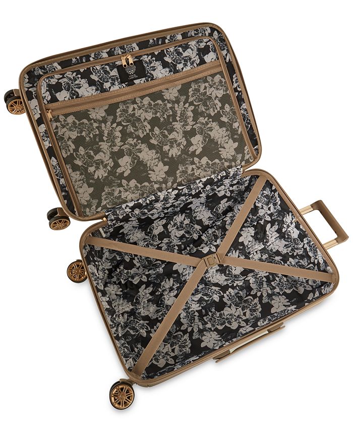 vince camuto black and gold luggage