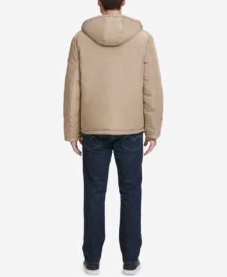 cole haan men's oxford hooded jacket