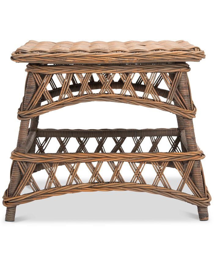 Safavieh Sora Wicker Accent Table Macy's