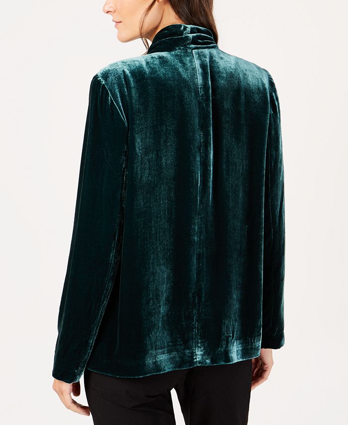 Eileen fisher best sale green velvet jacket