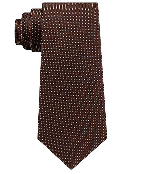 Club Room Men's Micro Dot Solid Silk Tie, Created for Macy's & Reviews ...