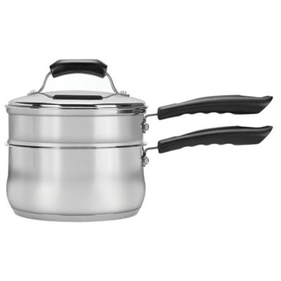 Stainless Steel Double Boiler with Cover