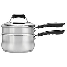 2qt Stainless Steel Covered Double Boiler Set