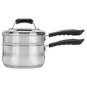 Calphalon Contemporary Stainless Steel Cookware, Sauce Pan and Double Boiler  Insert, 2 1/2-quart